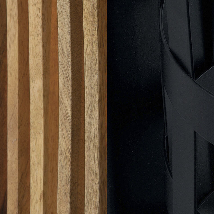 Archer 4 Light 24 inch Light Wood and Matte Black Pendant Ceiling Light