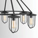 Corbin 6 Light 32 inch Black Outdoor Chandelier