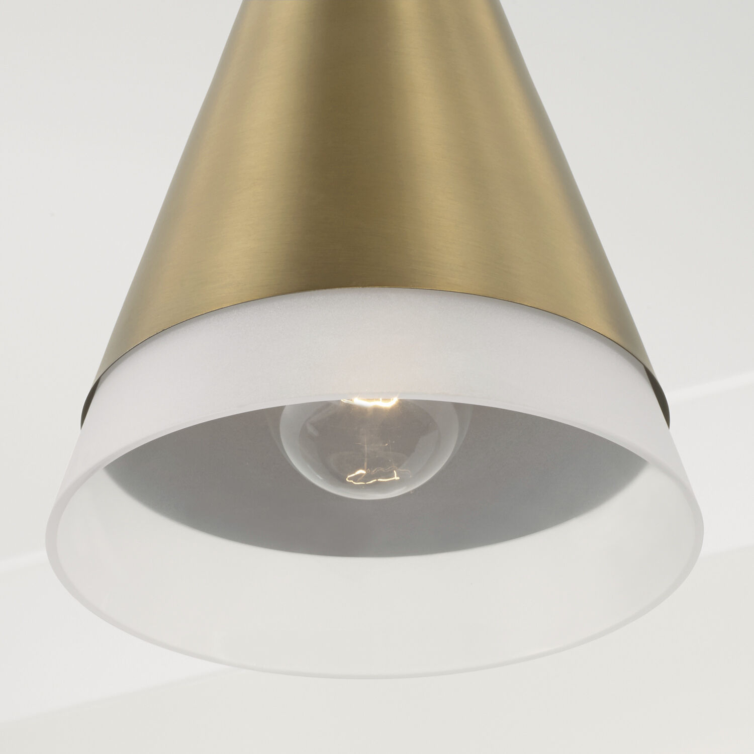 Avant 1 Light 9.75 inch Aged Brass and Black Pendant Ceiling Light