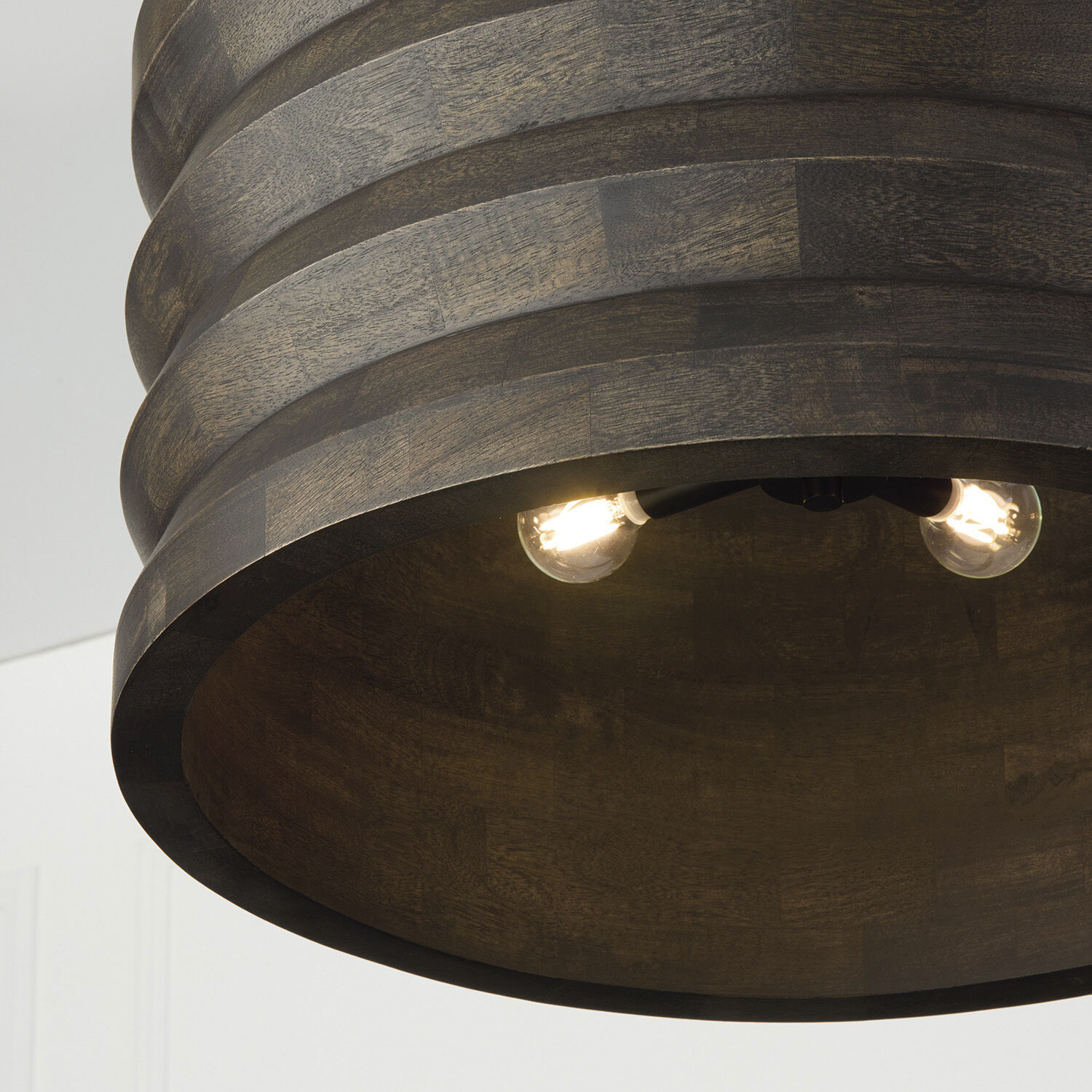 Dunn 4 Light 22 inch Espresso Stain and Black Pendant Ceiling Light