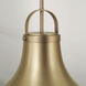 Arlo 1 Light 14 inch Aged Brass Pendant Ceiling Light