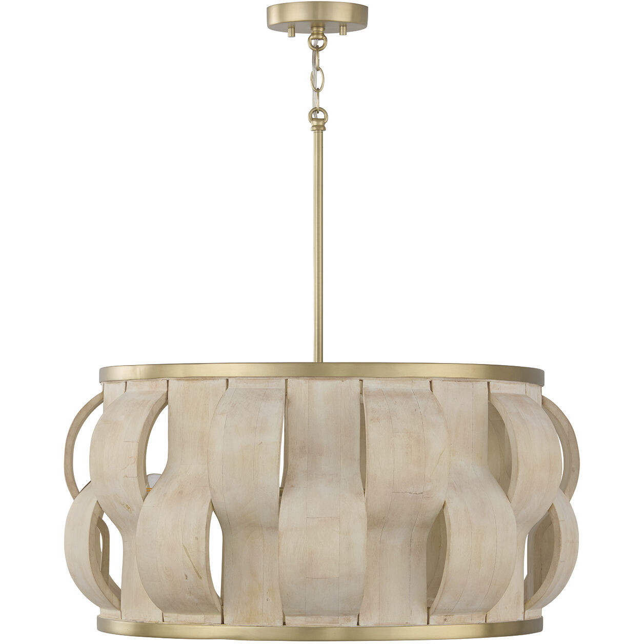 Willa 4 Light 27 inch Matte Brass Pendant Ceiling Light