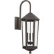 Ellsworth 3 Light 29 inch Oiled Bronze Outdoor Wall Lantern