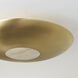 Gia 4 Light 22.5 inch Aged Brass Semi-Flush Mount Ceiling Light