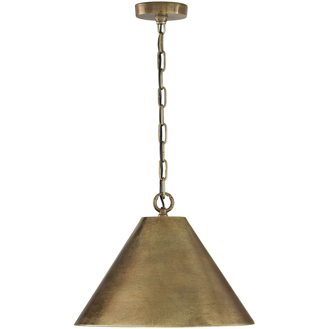 Casa 1 Light 17 inch Oxidized Brass Pendant Ceiling Light