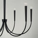 Holden 6 Light 33 inch Matte Black Chandelier Ceiling Light