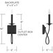 Vincent 1 Light 5 inch Black Iron Sconce Wall Light