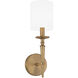 Capital Lighting Abbie 1 Light 5 inch Aged Brass Sconce Wall Light 642611AD-701 - Open Box