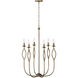 Cohen 6 Light 22 inch Mystic Luster Chandelier Ceiling Light