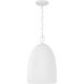 Mallory 1 Light 11 inch Ceramic White Pendant Ceiling Light