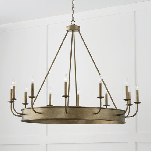 Nole 12 Light 49.5 inch Mystic Luster Chandelier Ceiling Light