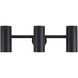Robbie 3 Light 24 inch Matte Black Vanity Light Wall Light