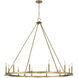 Capital Lighting Pearson 12 Light 48.25 inch Aged Brass Chandelier Ceiling Light 4912AD - Open Box