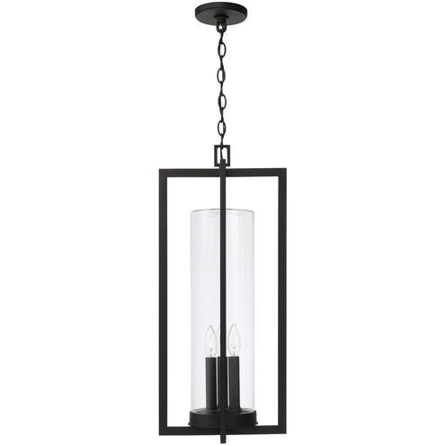 Kent 3 Light 12 inch Black Outdoor Hanging Lantern