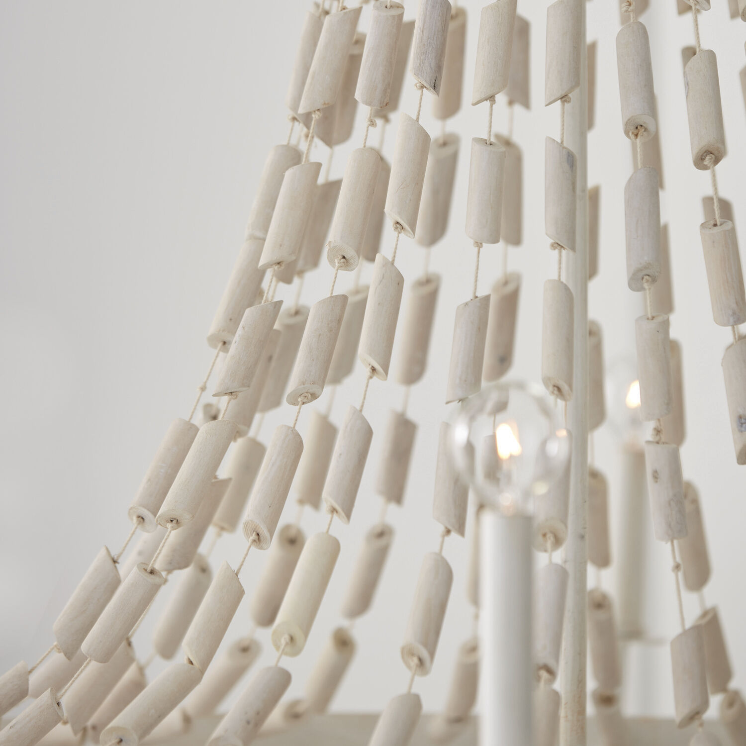 Carissa 8 Light 40.5 inch Organic White Chandelier Ceiling Light