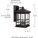 Preston 3 Light 15 inch Old Bronze Outdoor Wall Lantern