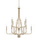 Dawson 10 Light 30 inch Aged Brass Chandelier Ceiling Light