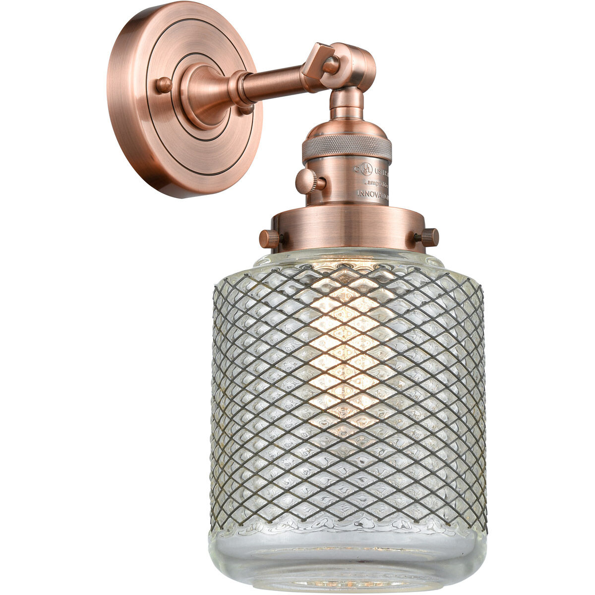 Franklin Restoration Stanton LED 6 inch Antique Copper Sconce Wall Light, Franklin Restoration