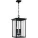 Barrett 4 Light 12 inch Black Outdoor Hanging Lantern