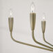 Palmer 6 Light 34.5 inch Antiqued Brass Chandelier Ceiling Light