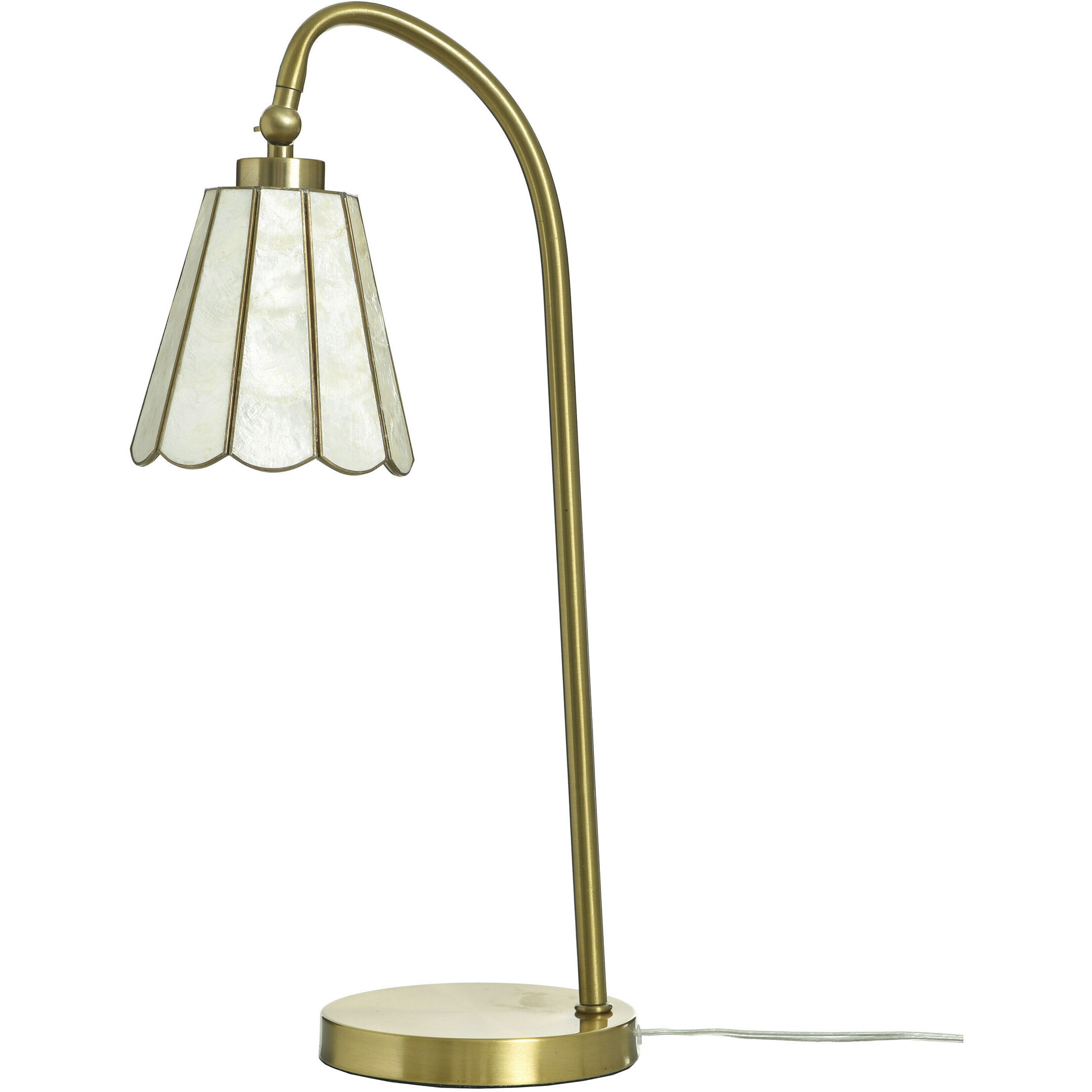 Verity 24 inch 40 watt Polished Brass Table Lamp Portable Light