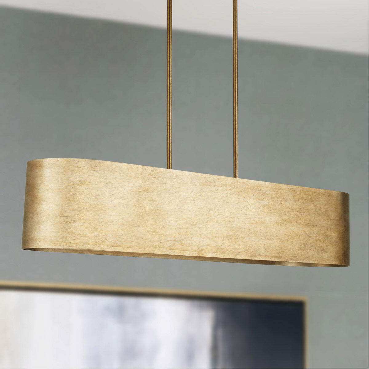 イラクディナール2500 Jude 5 Light 44 inch Mystic Luster Island Ceiling Light