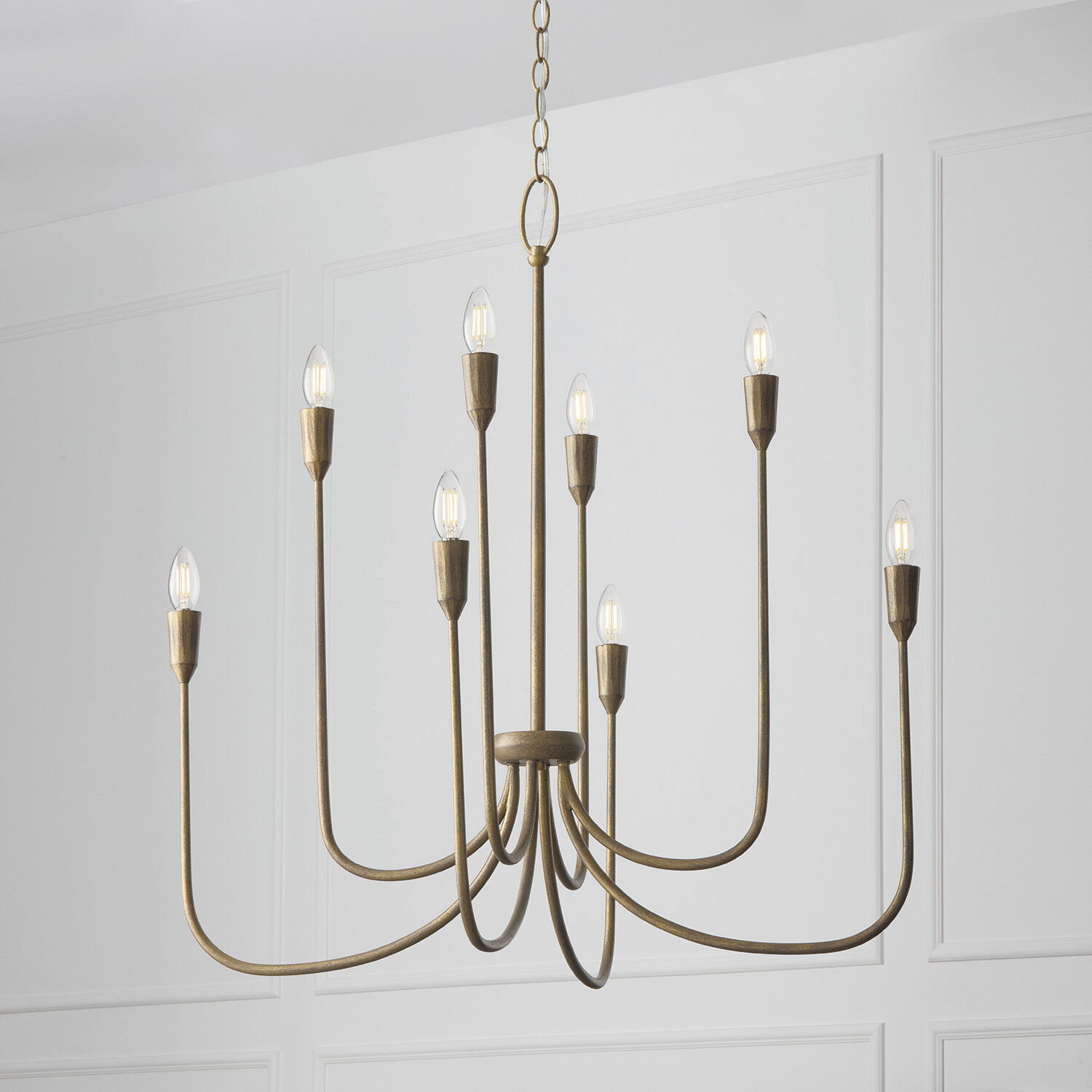 Marley 8 Light 33 inch Mystic Bronze Chandelier Ceiling Light