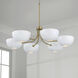 Reece 6 Light 34 inch Aged Brass Chandelier Ceiling Light