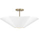 Maeve 4 Light 23.25 inch Matte Brass and White Pendant Ceiling Light