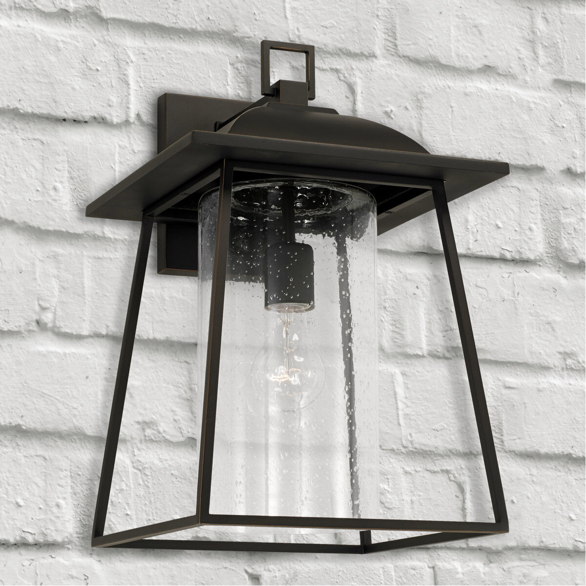 Durham Outdoor Wall Lantern in Oiled Bronze