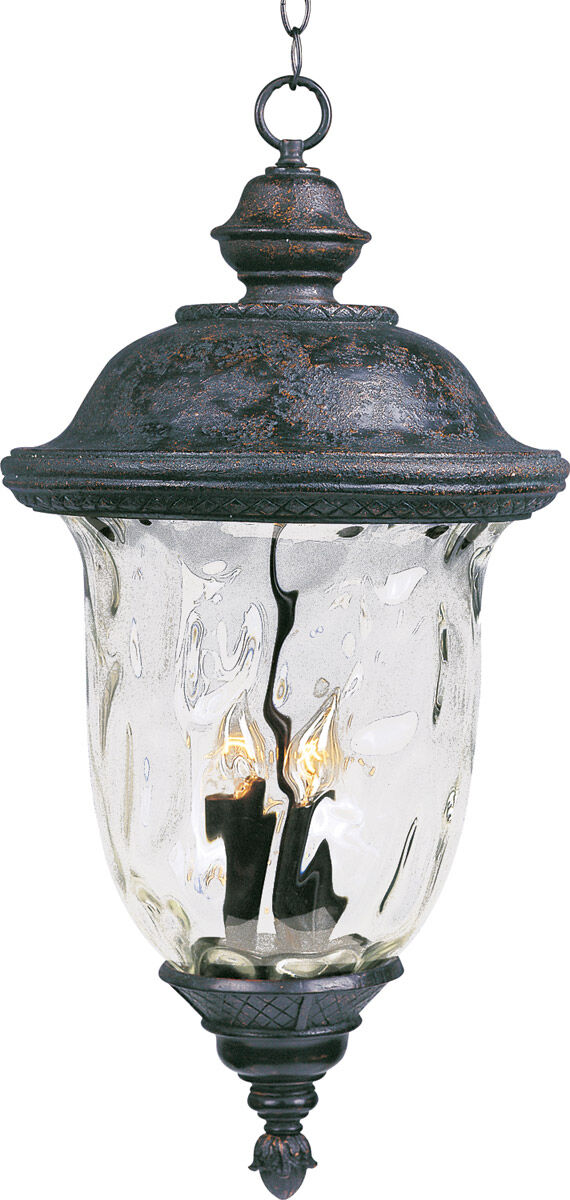 Carriage House VX 3 Light 12.5 inch Oriental Bronze Outdoor Hanging Lantern