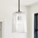 Lexi 1 Light 7 inch Matte Black Pendant Ceiling Light