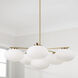 Soren 6 Light 37 inch Aged Brass Chandelier Ceiling Light