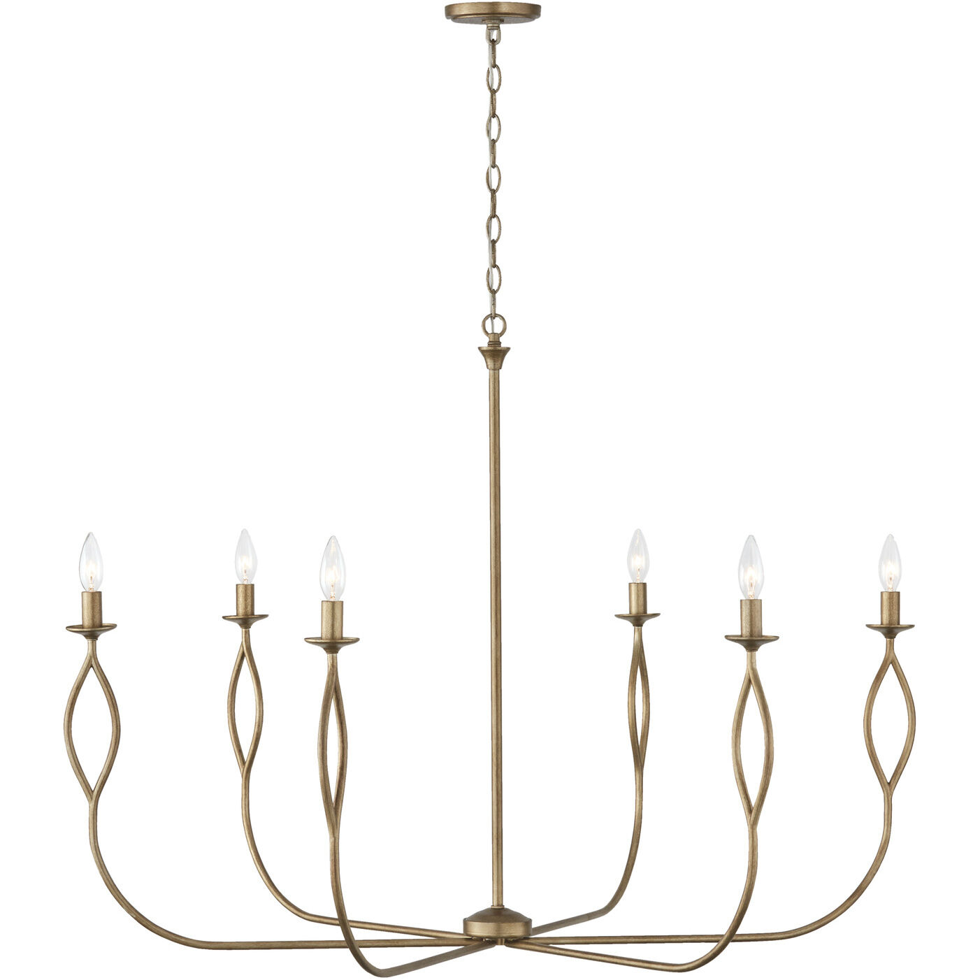 Cohen 6 Light 44 inch Mystic Luster Chandelier Ceiling Light