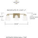 Joss 3 Light 25.5 inch Aged Brass Vanity Light Wall Light