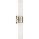 Parson 2 Light 25.25 inch Matte Brass Sconce Wall Light