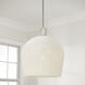 Natalia 1 Light 16.75 inch Aged Brass Pendant Ceiling Light