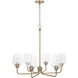 Miller 6 Light 30 inch Aged Brass Chandelier Ceiling Light