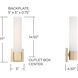 Sutton 1 Light 5 inch Soft Gold Sconce Wall Light