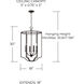 Jaymes 4 Light 18 inch Old Bronze Foyer Light Ceiling Light