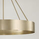 Weller 4 Light 27.5 inch Matte Brass Chandelier Ceiling Light