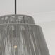 Jasper 1 Light 23 inch Grey and Black Outdoor Hanging Lantern