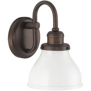 Baxter 1 Light 7 inch Burnished Bronze Sconce Wall Light in Milk