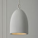 Mallory 1 Light 11 inch Ceramic White Pendant Ceiling Light