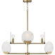 Oriya 8 Light 35 inch Aged Brass Chandelier Ceiling Light