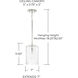 Emerson 1 Light 7 inch Polished Nickel Pendant Ceiling Light