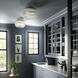 Vaughn 3 Light 16 inch Aged Brass Pendant Ceiling Light