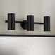 Robbie 3 Light 24 inch Matte Black Vanity Light Wall Light