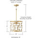 Hala 1 Light 14 inch Bleached Natural Jute and Patinaed Brass Pendant Ceiling Light