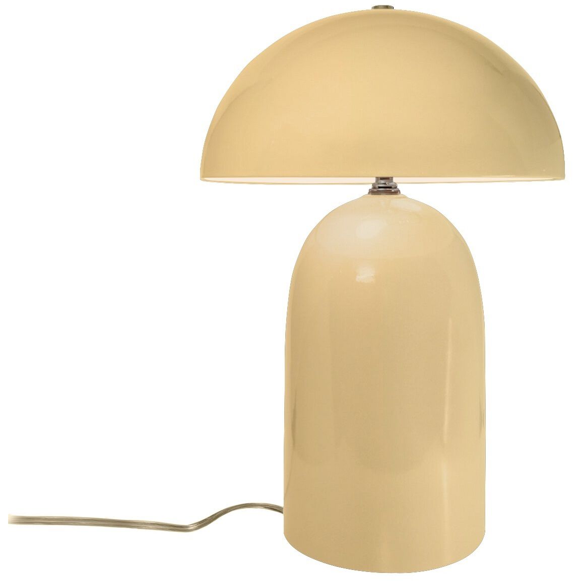 Portable 18.25 inch 60.00 watt Muted Yellow and Polished Nickel Portable Lamp Portable Light
